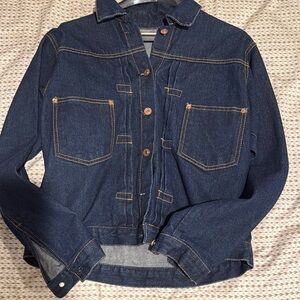 Denim Jacket with Button Details